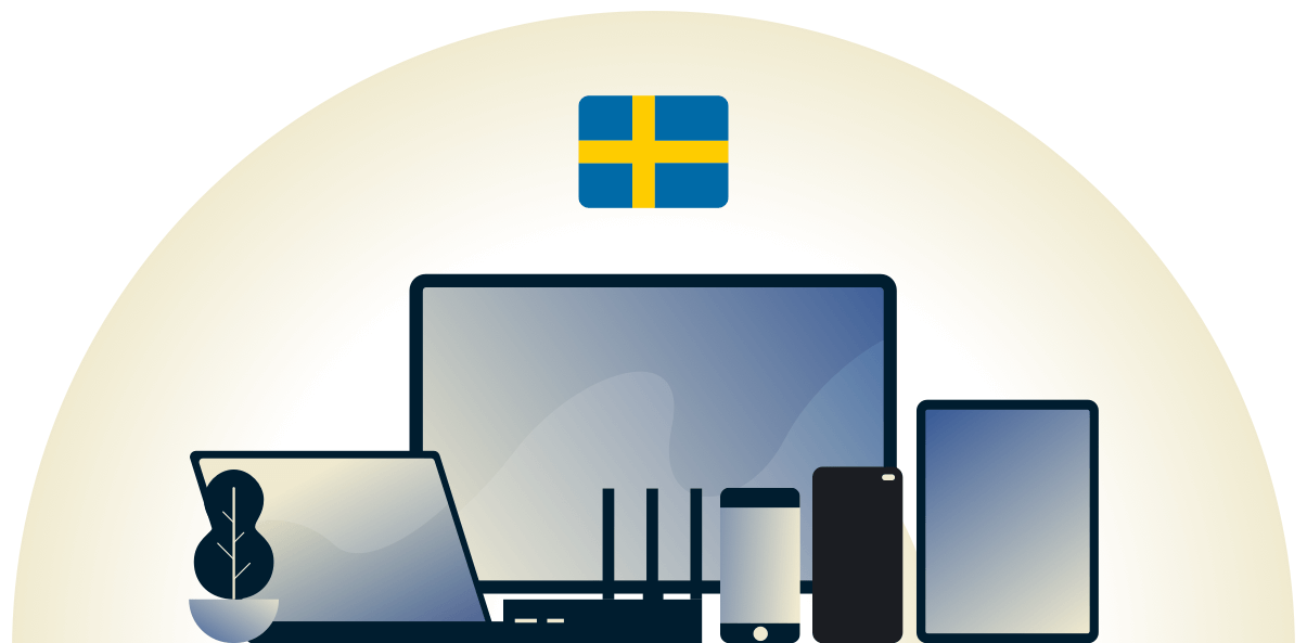VPN для Швеции защищает различные устройства.